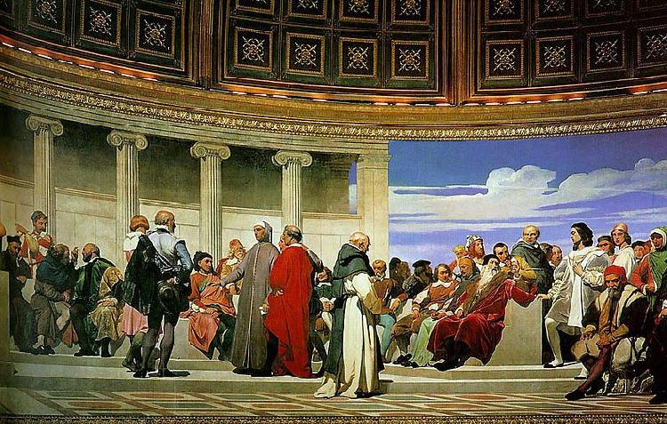 Hippolyte Delaroche section 3 of the Hemicycle oil painting image